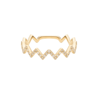 925 Sterling Silver Ring, Sterling Silver Highs and Lows Inspirational Ring