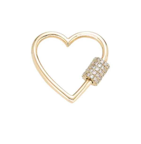 Diamond Pave Carabiner Lock, Diamond Heart Carabiner Lock Finding